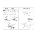 Стол обеденный SIGNAL WESTIN черный матовый 160-240/90